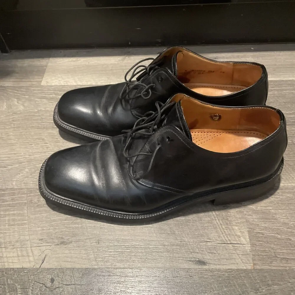 Cole Haan Bedford Men's Plain Toe Oxford Black Leather Dress Shoes Size 10 M